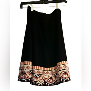 Spense Black knit skirt Rayon blend Size M